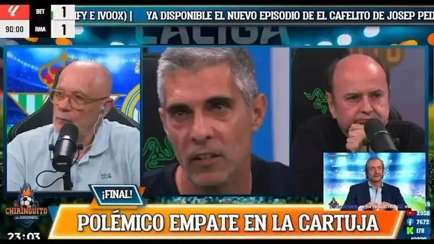 José Luis Sánchez en la retransmisión del partido de El Chiringuito no se mordió la lengua y explotó contra el Comité Técnico de Árbitros (CTA)