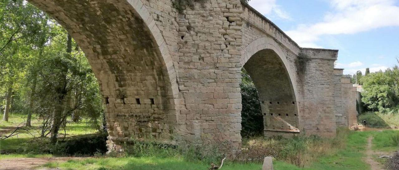 Una vista parcial del Pont Nou de Manresa | ARXIU/G.C.