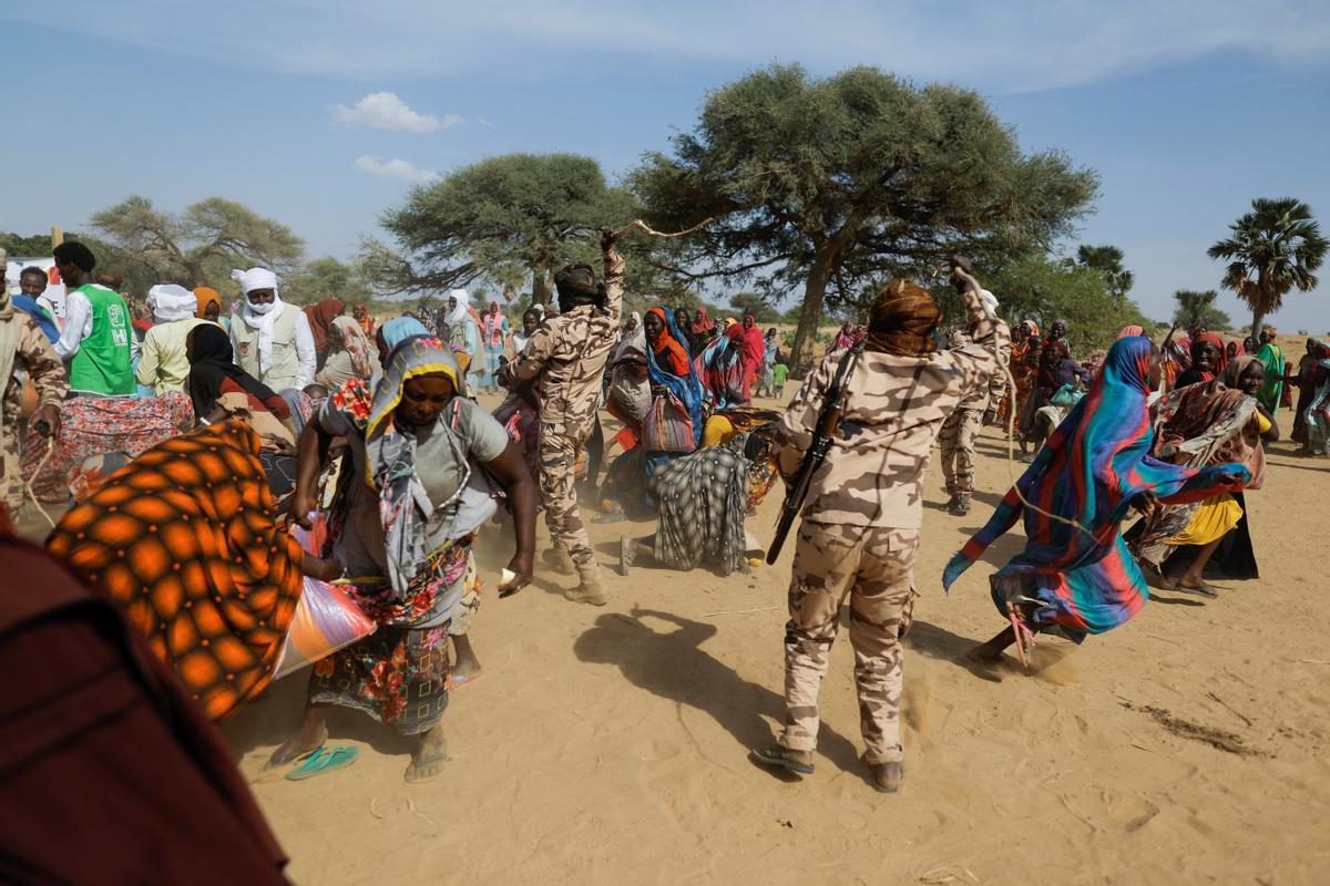 Refugiados sudaneses buscan asilo en El Chad