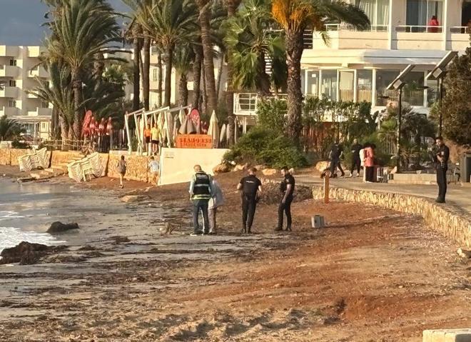 Encuentran el pie de una persona en Platja d'en Bossa