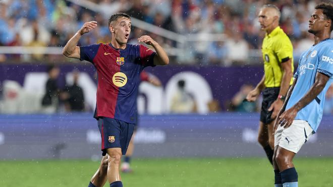 El partido de Marc Casadó ante el Manchester City