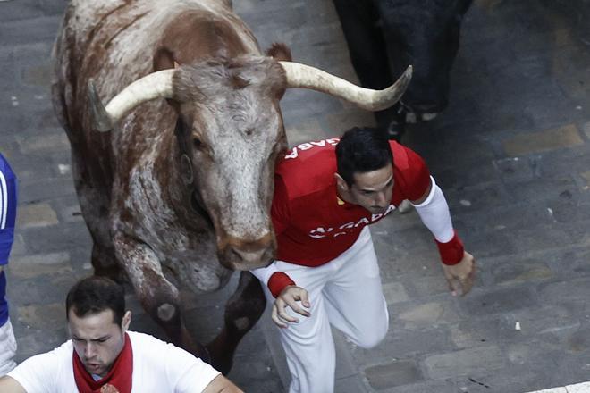 El séptimo encierro de Sanfermines 2022, en imágenes