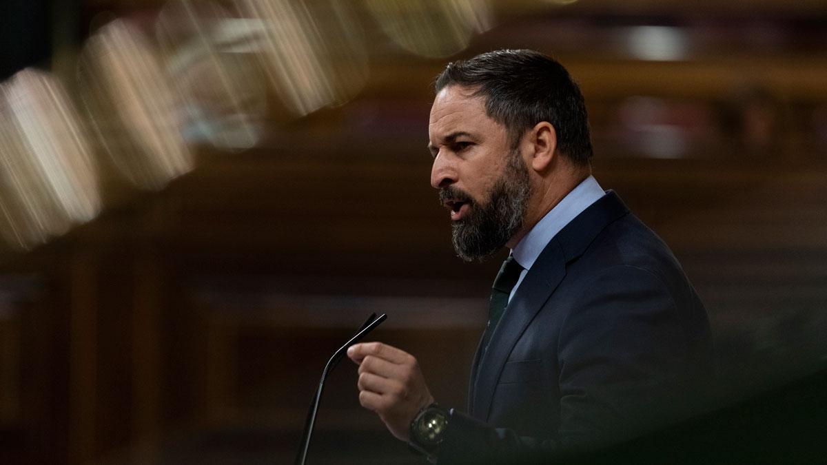 Vox presentará una moción de censura contra Sánchez en septiembre. En la foto, Santiago Abascal.