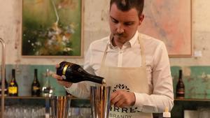 Alberto Díaz Noval, de El Patio de Butacas (Pola de Siero, Asturias), durante la final local del Torres Brandy Zero Challenge celebrada este lunes en Barcelona.