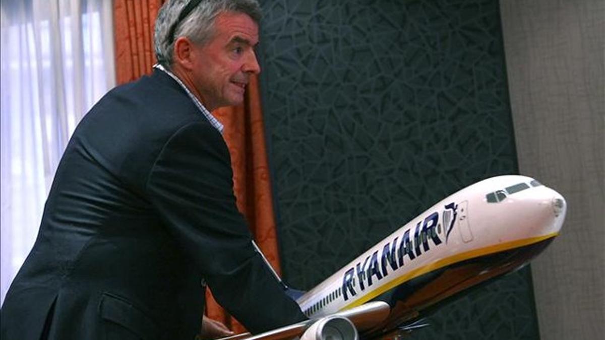 El presidente de Ryanair, Michel O'Leary, en Madrid.