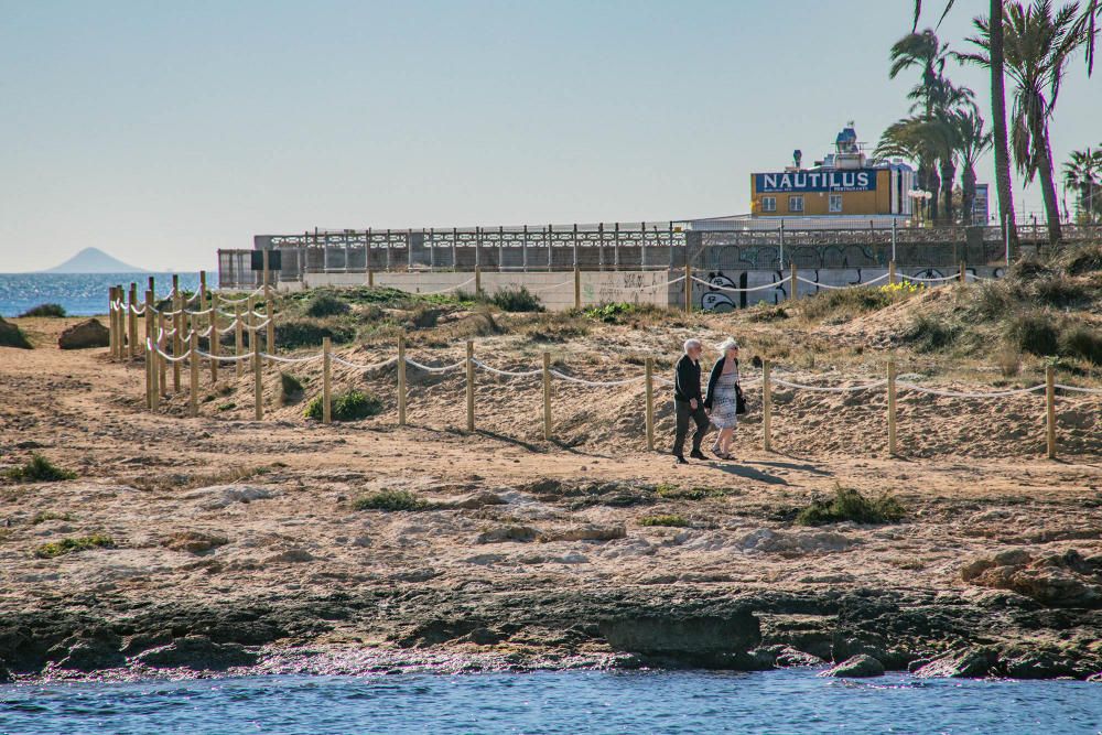 Costas ha realizado un proyecto de regeneración de los restos del cordón dunar de cala Ferrís, además de trabajos de poda y plantación de vegetación autóctona