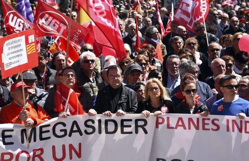 Fotod de la manifestación 1 de mayo- Día del trabajador