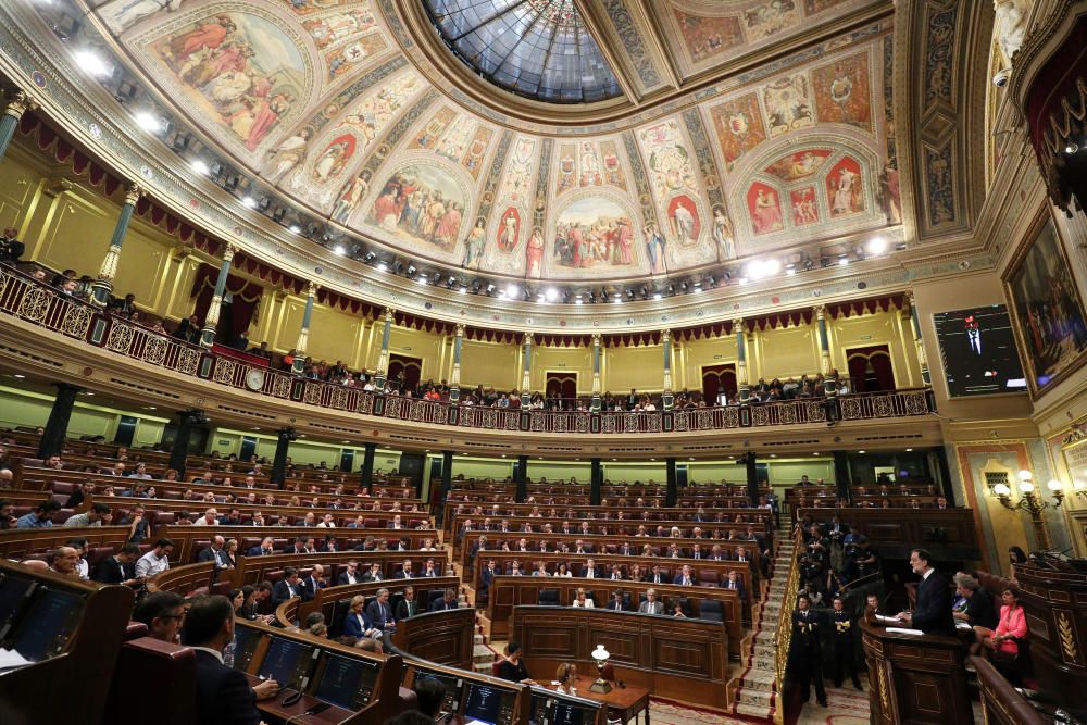 Rajoy parla al Congrés sobre la situació en Catalunya
