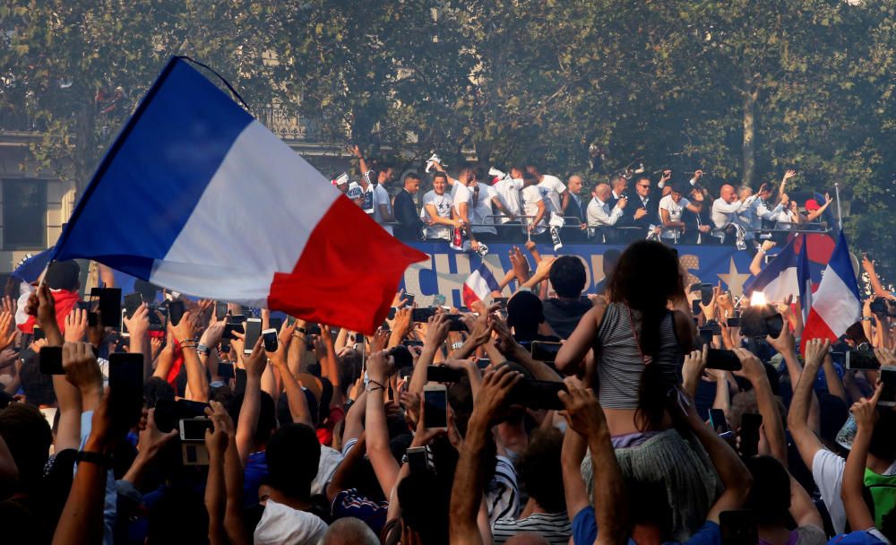 Las imágenes de la celebración de la selección francesa en París