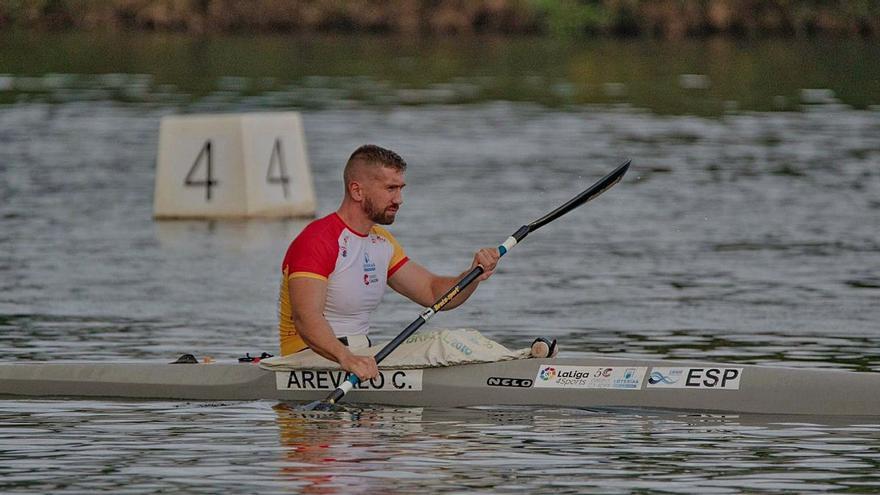 Carlos Arévalo hace doblete con el oro en K1 200 metros