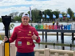 Una canoa de Tui en cinco continentes: Manu Garrido, a por todas en el Mundial de Argentina