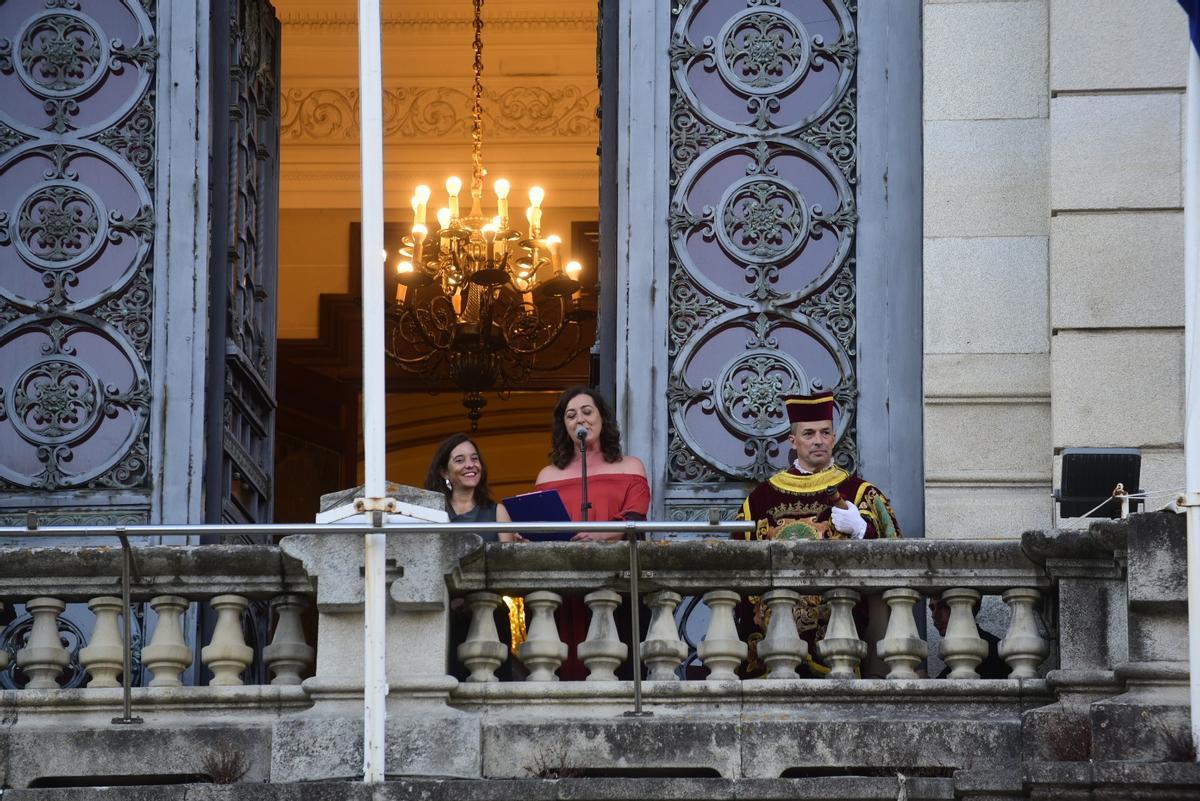 Pregón de la actriz Lucía Veiga que abre la fiestas de María Pita en A Coruña