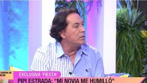 Pipi Estrada en el programa ’Fiesta de verano’ de Telecinco explicando su situación actual.