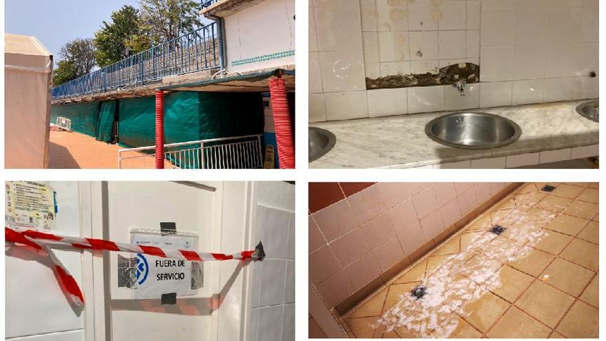 Vestuarios cerrados y baños obstruidos en Acidalio Lorenzo, ‘la piscina del olvido’