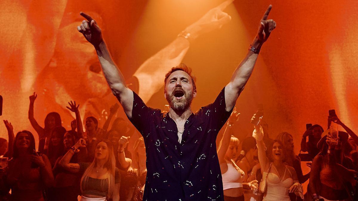 David Guetta en uno de sus conciertos en Ibiza el pasado año.