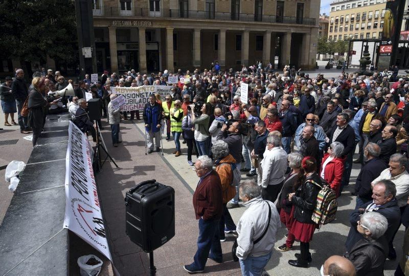 Protesta de jubilados en Zaragoza