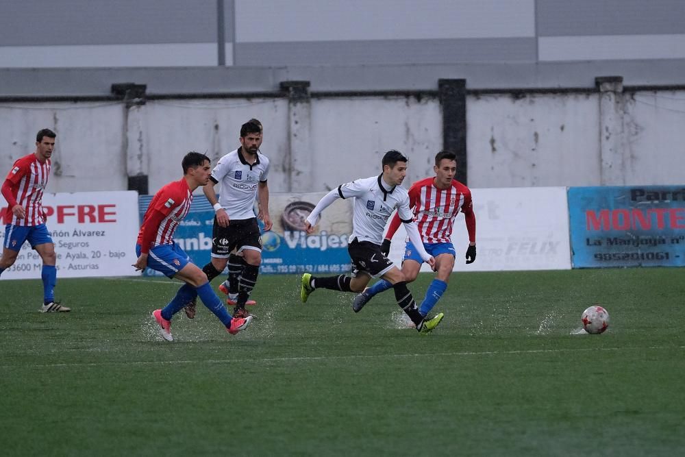 El partido entre el Caudal y el Sporting B, en imágenes