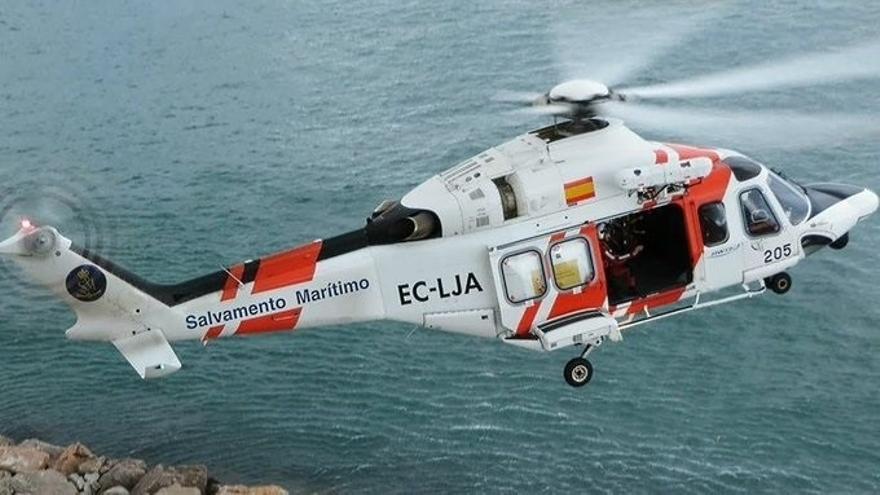 Helicóptero de Salvamento Marítimo.