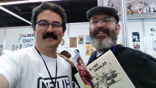Antonio Rodríguez y Lluís Ferrer, en el 36º Salón Internacional del Cómic de Barcelona.   |  L.F. Y  A. R.