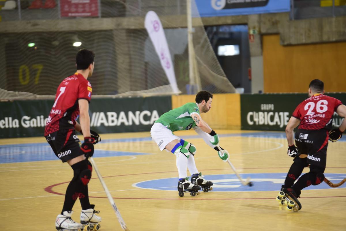 Nuno Paiva, en un lance del Liceo-Noia