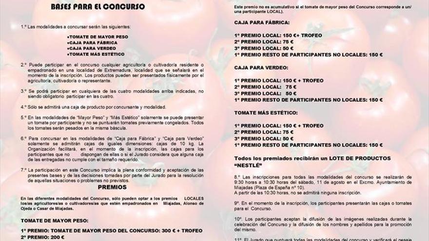 El tradicional concurso del tomate cumple su 34ª edición