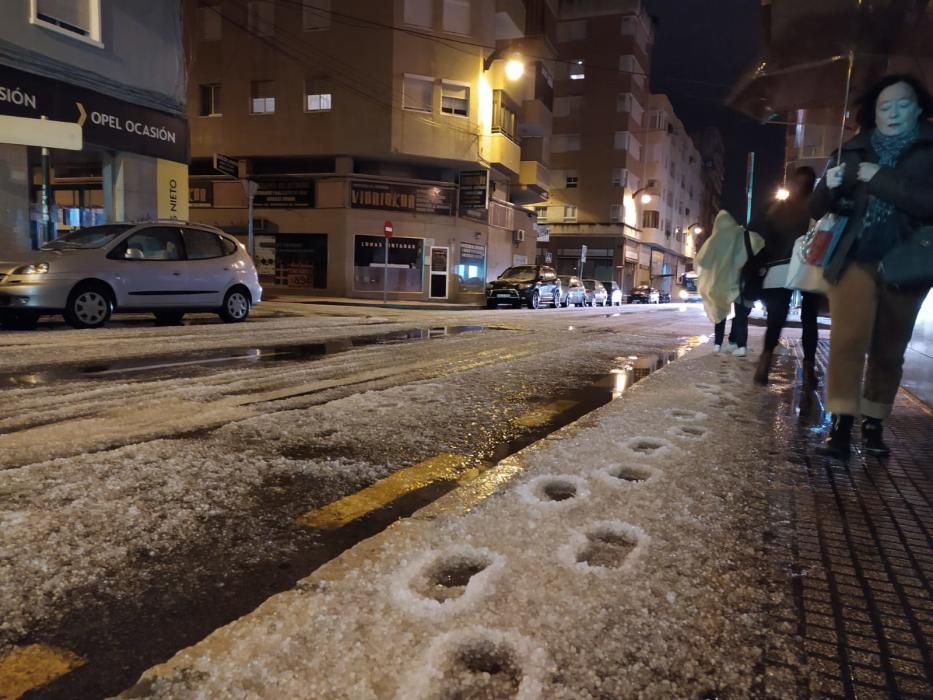 Granizo en Málaga.