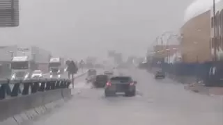 Lluvias torrenciales en Castellón: Más de 60 litros por metro cuadrado inundan la Plana Baixa