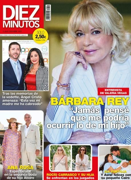 Portada revista Diez Minutos entrevista Bárbara Rey