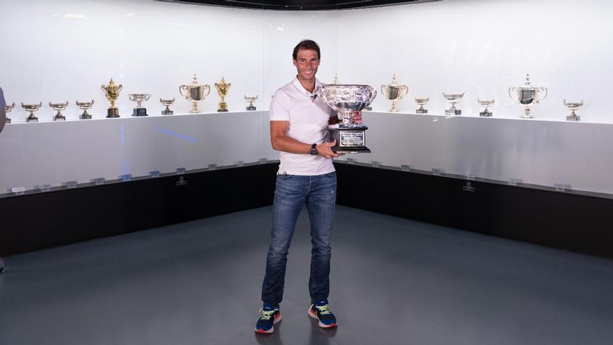 El histórico Open de Australia de Nadal ya luce en su museo