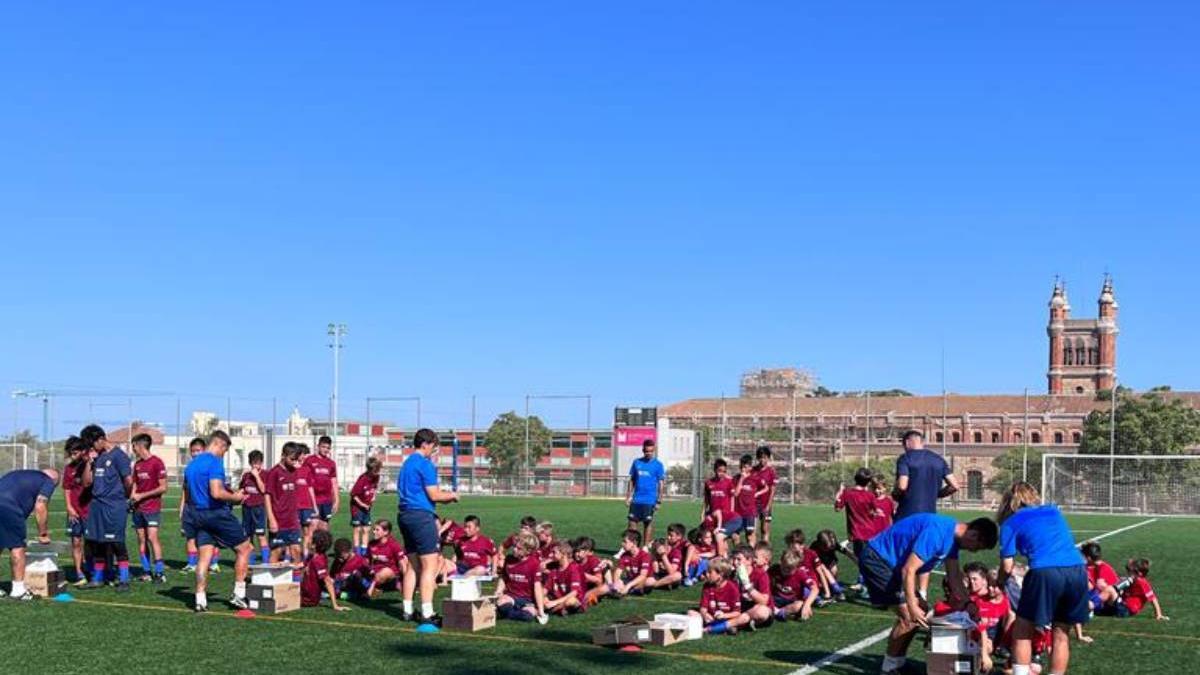 Acto de cierre del Campus Barça Academy