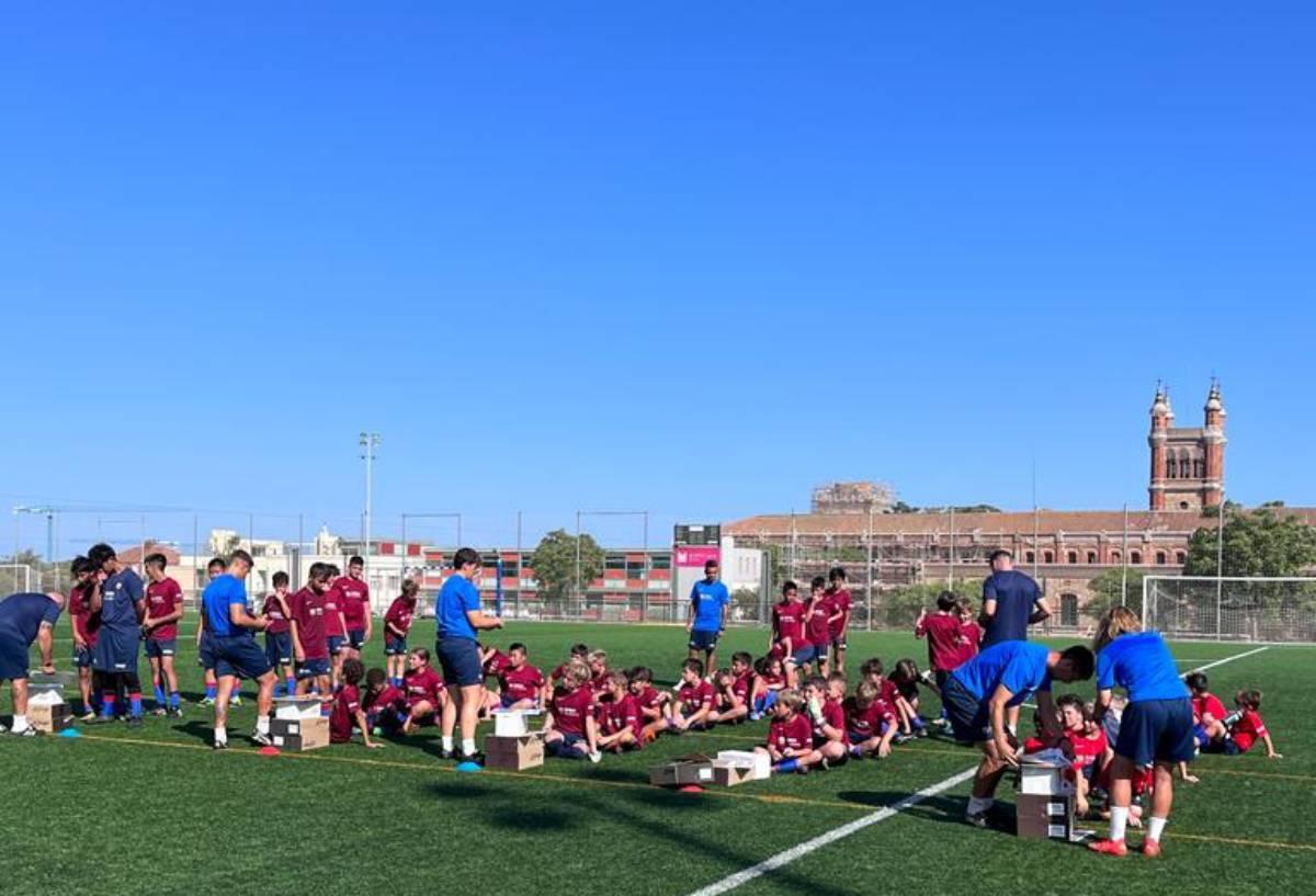 Acto de cierre del Campus Barça Academy