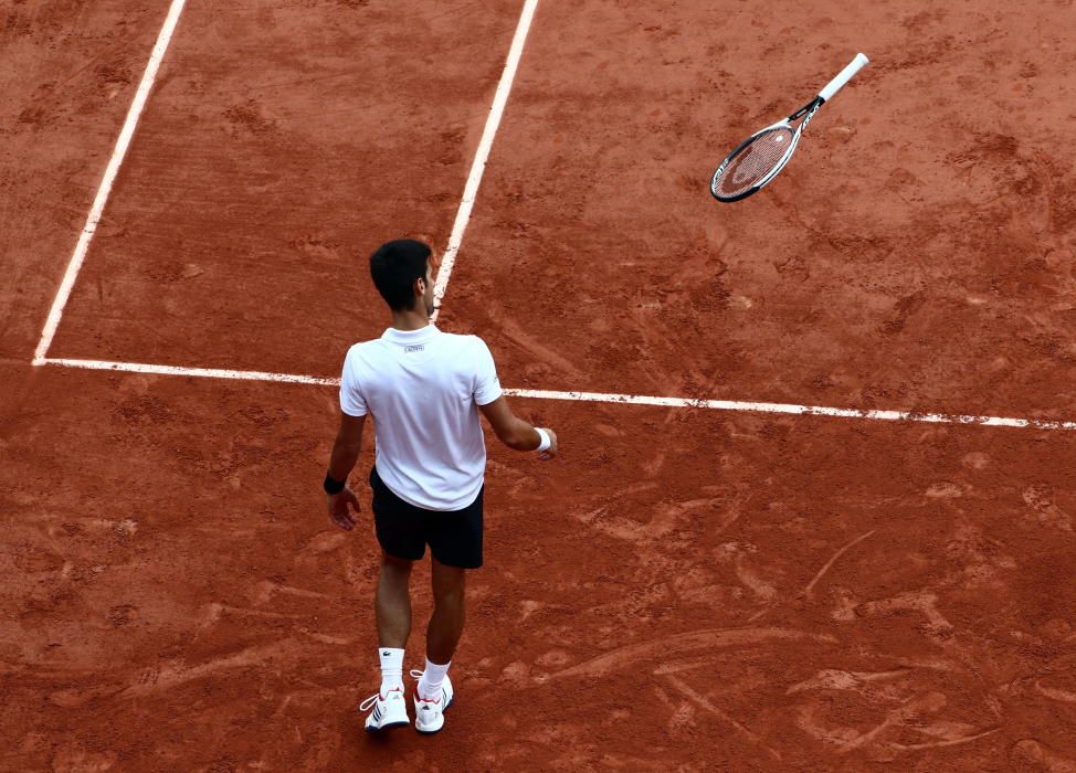 Otras imágenes de pérdida de nervios de Djokovic