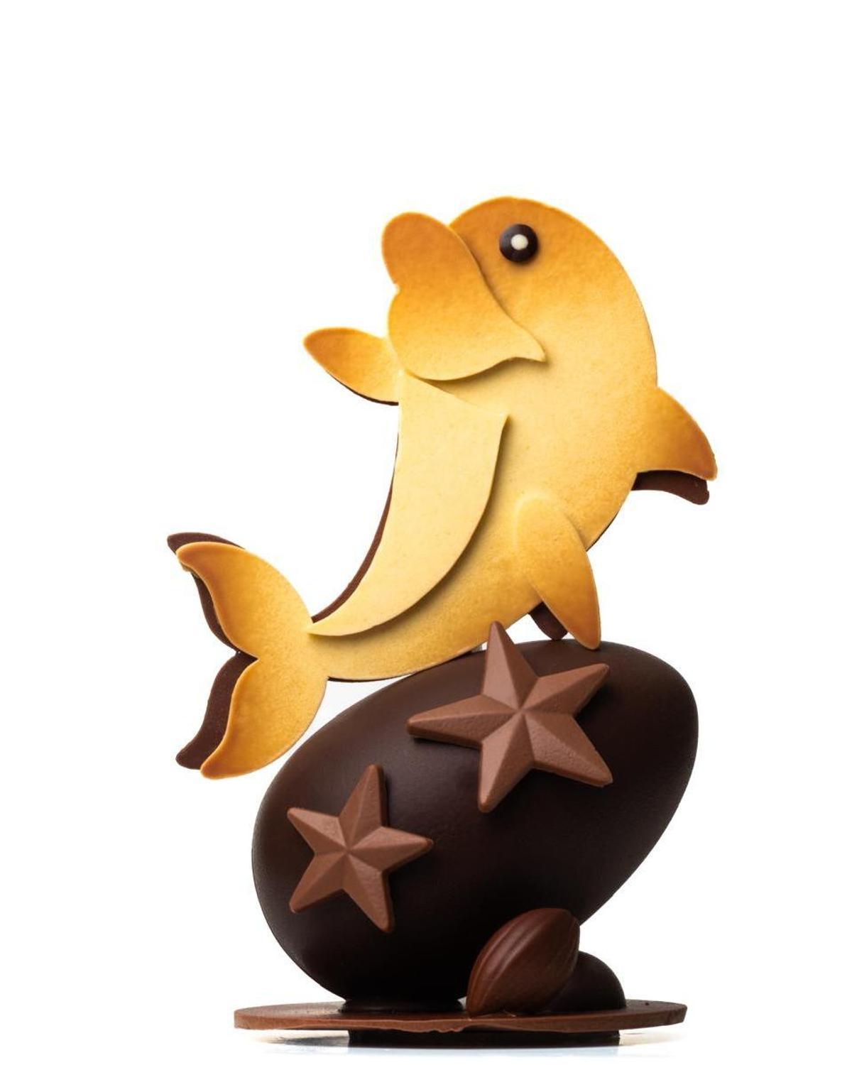 La Mona de Pascua en forma de delfín de La Duquesita.