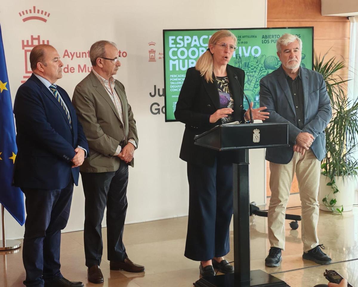 Presentación del Espacio Cooperativo Murcia este martes por la mañana.