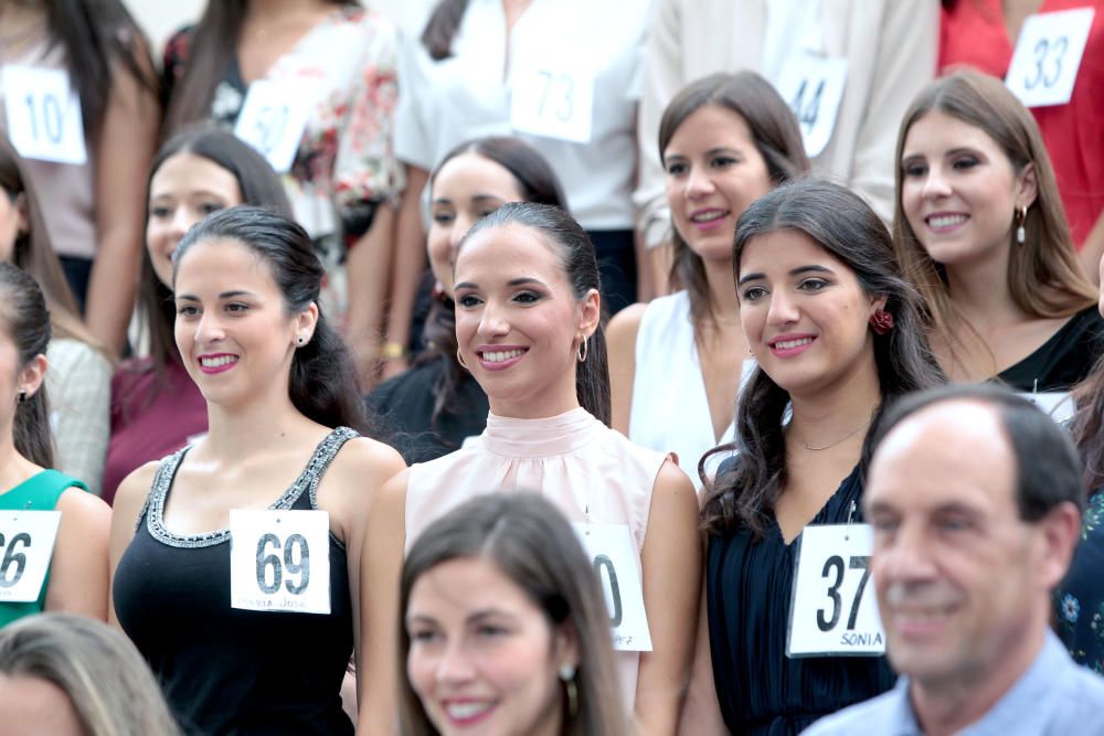 La aspirantes a fallera mayor de València visitan el IVAM