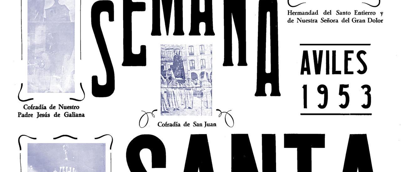 Asina tien camudao'l cartel de la Selmana Santa d'Avilés nos postreros 70 años