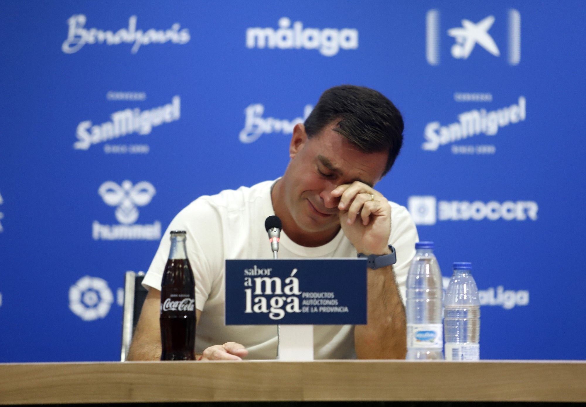 Despedida de Pablo Guede como entrenador del Málaga CF