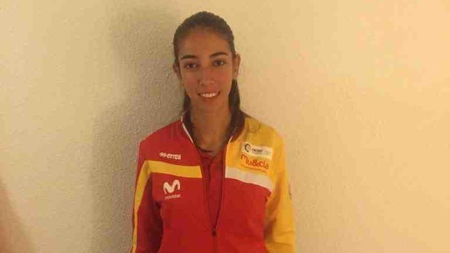 Sandra Alonso compite con España en Plumelec