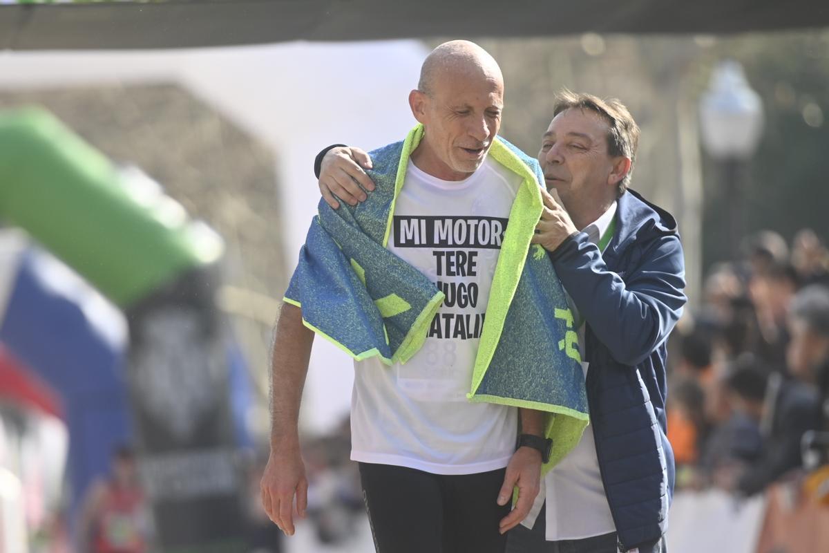 Algunas de las mejores celebraciones en meta del Marató bp Castelló