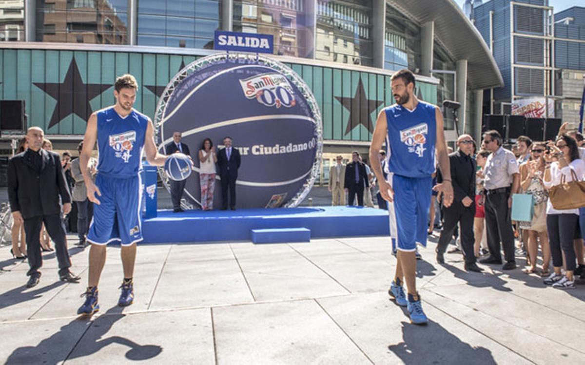 Los hermanos Gasol iniciaron este miércoles el Tour ciudadano, antesala a la Copa del Mundo de Baloncesto FIBA 2014