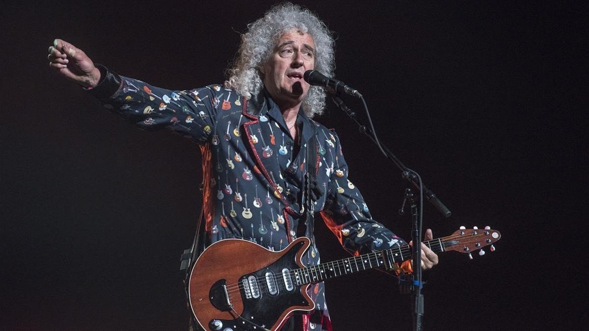 El guitarrista de Queen Brian May, el 10 de junio del 2018, en el Palau Sant Jordi de Barcelona