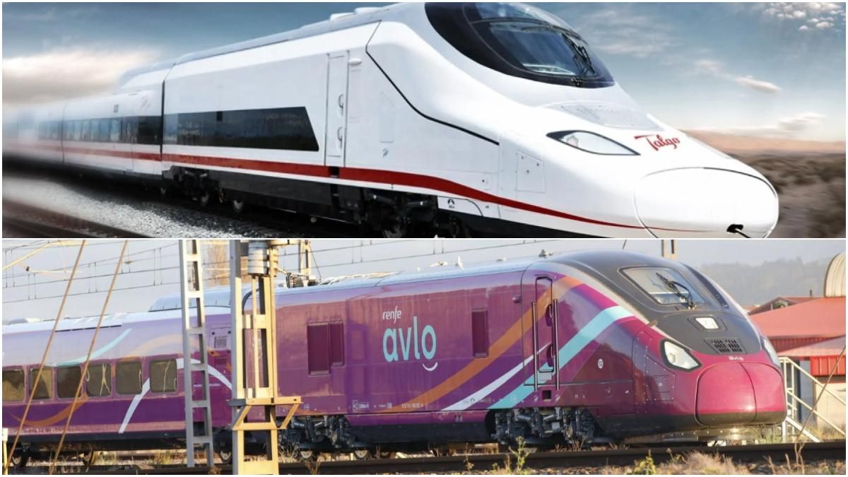 Arriba, el prototipo del Avril presentado en 2015. Abajo, el diseño final en pruebas este año en Asturias. Talgo / Ángel Glez