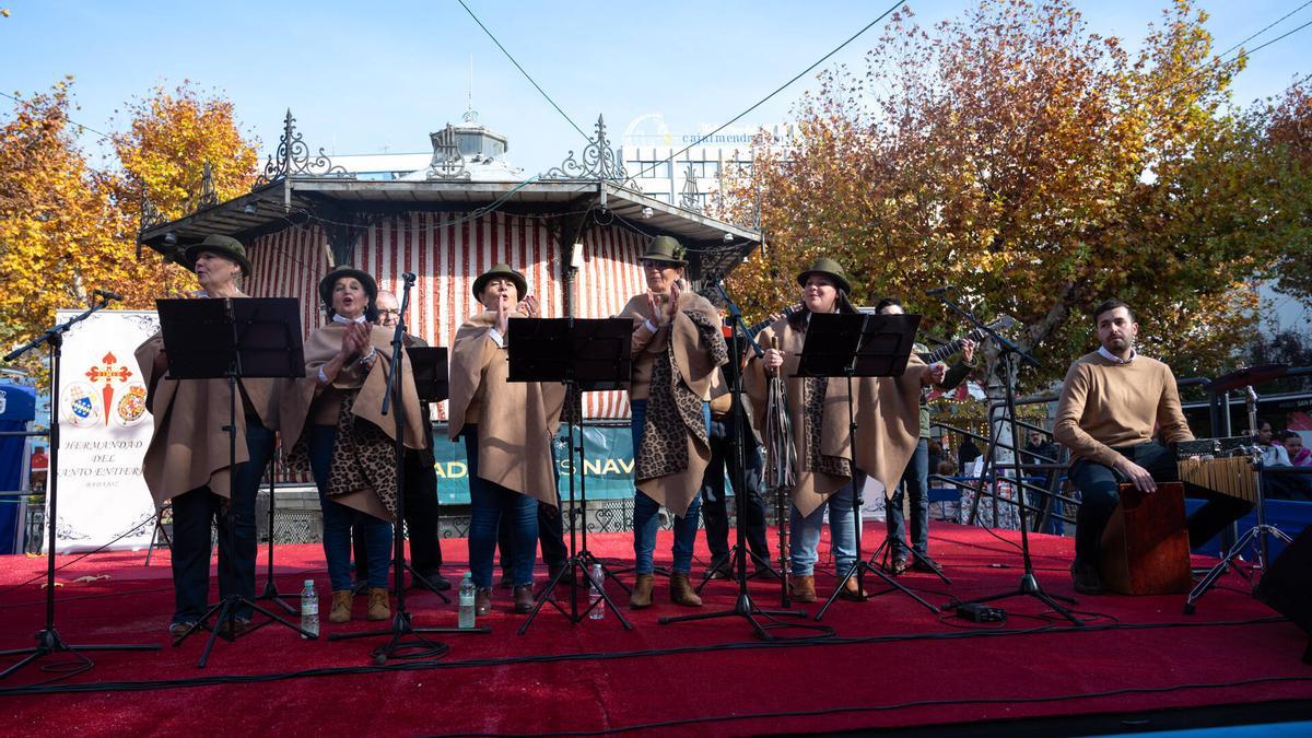 Uno de los grupos participantes en la actividad Villancicos Solidarios de Badajoz.
