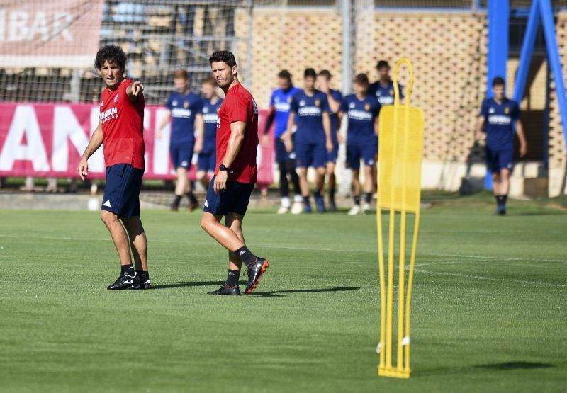 Entrenamiento del Real Zaragoza en la Ciudad Deportiva