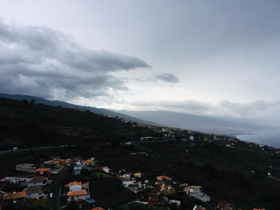 El norte de Tenerife vivió episodios de fuertes lluvias.