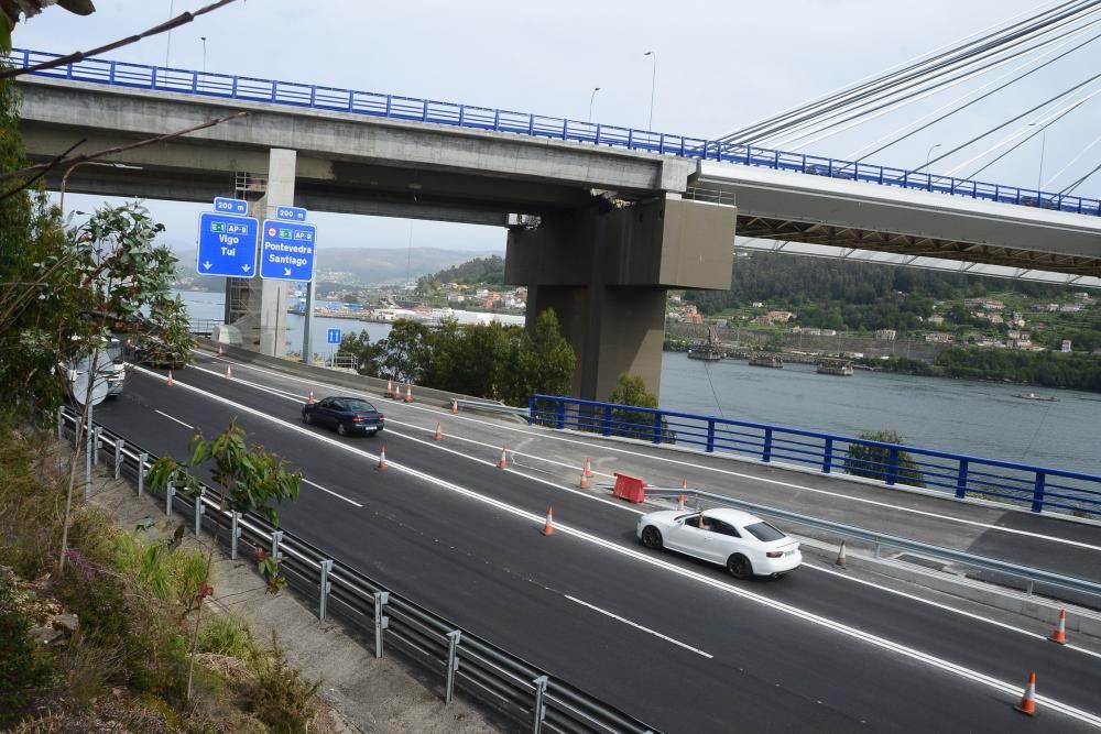 Las obras en el acceso a la autovía y también en Rande // Gonzalo Núñez