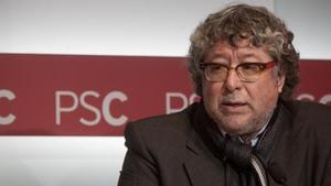 Antonio Balmón, a la seu del PSC.
