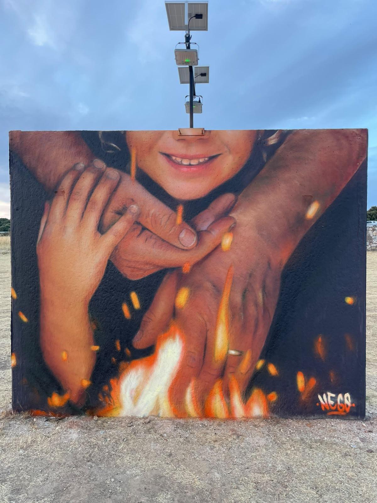 “Hogar” de Negograf de Salamanca, mural ganador del concurso de Fonfría