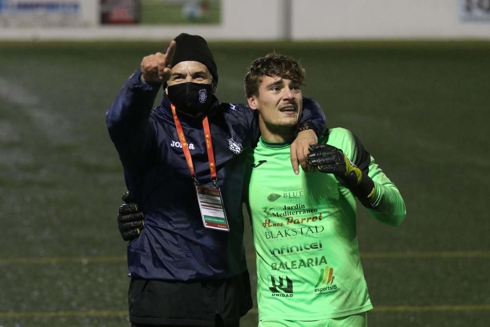 El cuadro santaeulaliense alcanza por primera vez la tercera ronda de la Copa del Rey tras lograr la clasificación en un trabajado encuentro