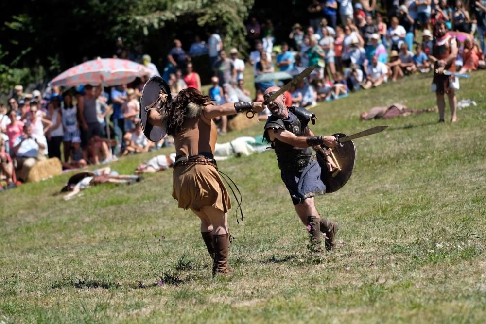 Batalla en la fiesta Astur romana en Carabanzo